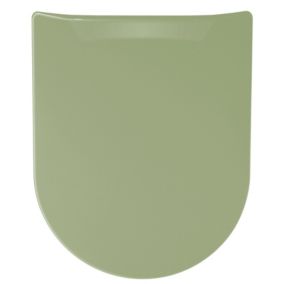 Abattant wood slim déclipsable uni (36.5x48 cm - Vert tilleul)