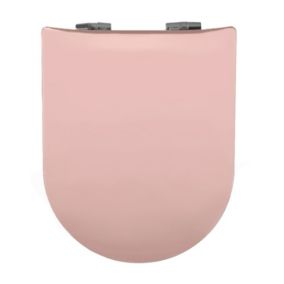 Abattant wood slim déclipsable uni (36.5x48 cm - Vieux rose)