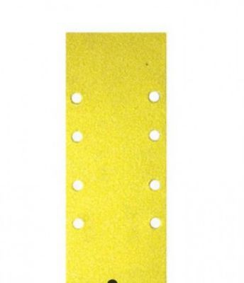 Abrasif rectangulaire 93 x 230 - 8 trous Grain 120 par 12 pièces - Leman