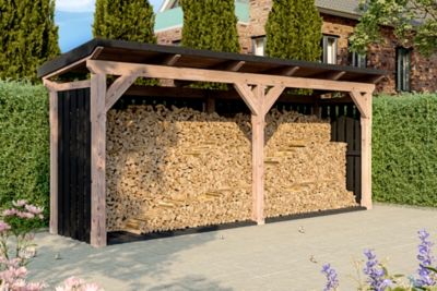 Abri bûcher SKAN HOLZ Holm 2, 500 x 144 cm