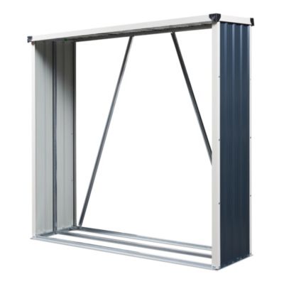Abri-bûches couvert Kalmar 158 x 47 x 152 cm anthracite casa.pro