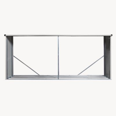 Abri-bûches couvert Kalmar 352 x 80 x 152 cm anthracite casa.pro