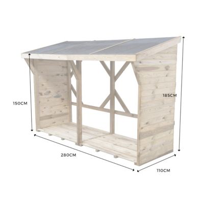 Madeira Abri à Bûches En Bois - 4,4 Stères | FindTheDeal