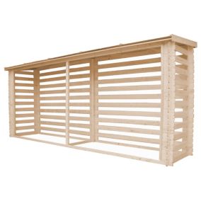Abri à bûches -l112xL450xH199 cm/ 4m2 - M203 TIMBELA