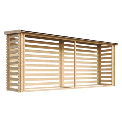 Abri à bûches -l112xL458xH199 cm/ 4m2 - M203 - Timbela