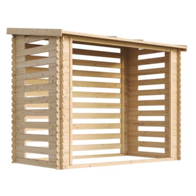 Abri à bûches -l146xL232xH199 cm/ 2.63 m2 - M202 - Timbela