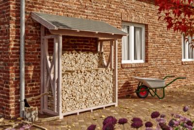 Abri bûches SKAN HOLZ Paul 1, 240x88cm, non traité