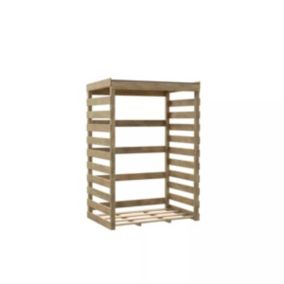 Abri bûches en bois Cerland Colombus l.120 x P.82 xH.174 cm