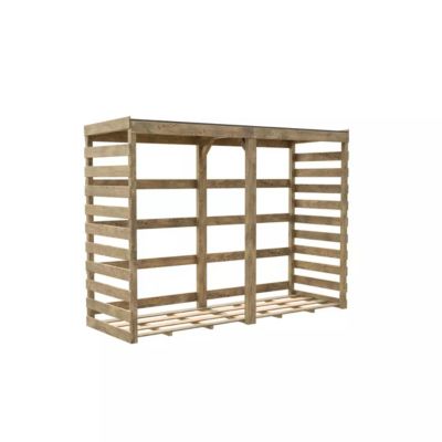 Abri bûches en bois Cerland Colombus l.238 x P.82 xH.174 cm