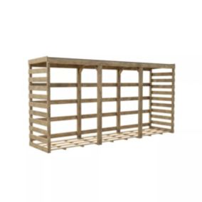Abri bûches en bois Cerland Colombus l.356 x P.82 xH.174 cm