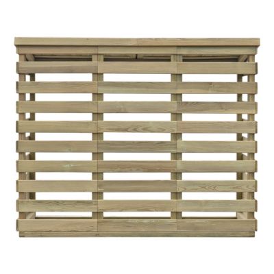Abri bûches en bois Klikstrom Losino l.183 x P.60 x H.146 cm
