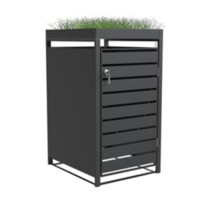 Abri cache poubelle 240L avec Jardinière