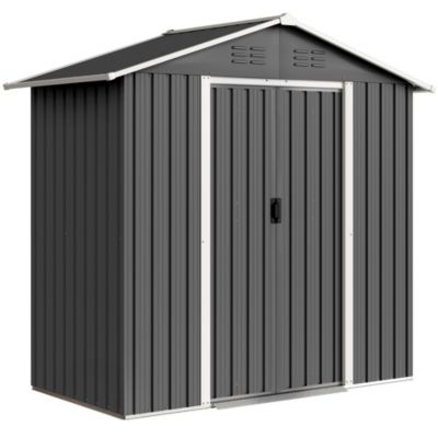Abri de jardin 1,8 m² - cabanon 2 portes coulissantes verrouillables ...