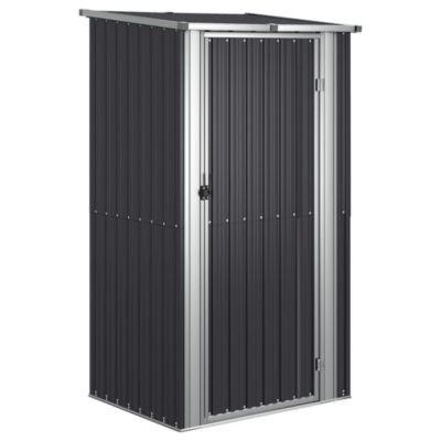 Abri de jardin Anthracite 118,5x97x209,5 cm Acier galvanisé vidaXL