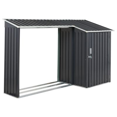 Abri de jardin AOSTA 270 cm 105 cm Noir