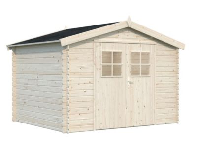 abri de jardin en kit avec plancher et lambris de toit 19 mm