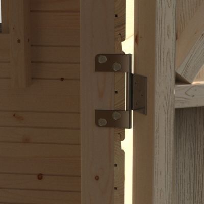 Abri de jardin Blooma Selwyn en bois coloris naturel ép.12 mm surface extérieure 2,75 m²