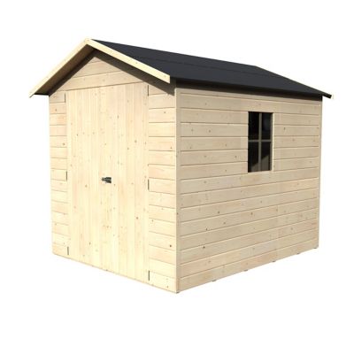 Abri de jardin Blooma Selwyn en bois coloris naturel ép.12 mm surface extérieure 4,87 m²