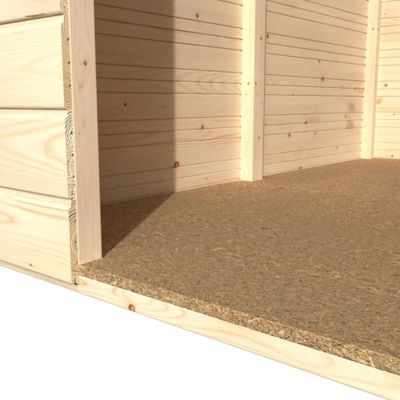 Abri de jardin Blooma Selwyn en bois coloris naturel ép.12 mm surface extérieure 4,87 m²