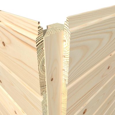 Abri de jardin Blooma Selwyn en bois coloris naturel ép.12 mm surface extérieure 4,87 m²