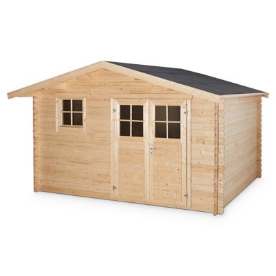 Abri de jardin bois Blooma Taman, 14,12 m² ép.34 mm