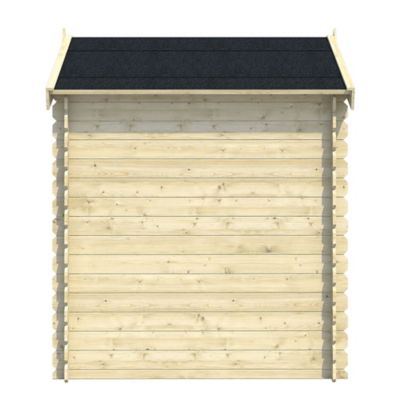 Abri de jardin bois coloris naturel ép.19 mm surface totale 3,46 m², Klikstrom Mokau