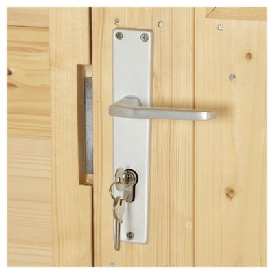 Abri de jardin bois coloris naturel ép.19 mm surface totale 3,46 m², Klikstrom Mokau