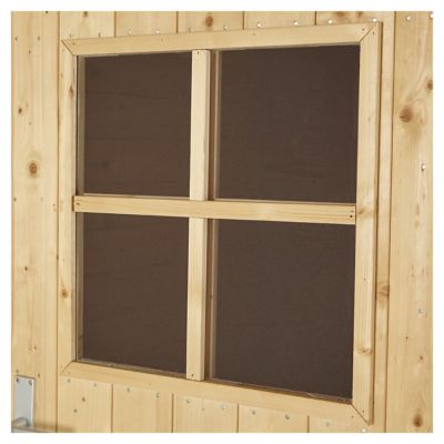 Abri de jardin bois coloris naturel ép.19 mm surface totale 3,46 m², Klikstrom Mokau