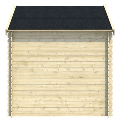 Abri de jardin bois coloris naturel ép.19 mm surface totale 5,3 m², Klikstrom Mokau