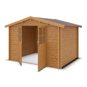 Abri de jardin bois marron 7 m2 Honos