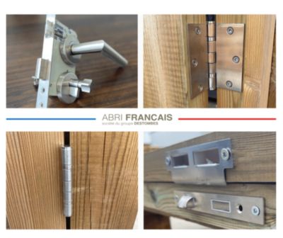 ABRI DE JARDIN bois Pin traité autoclave 27mm - Essentiel - 2,14x2,14m / 4,6m2 - Bac acier - Abri Français