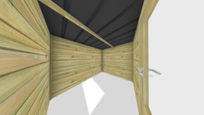 ABRI DE JARDIN bois Pin traité autoclave 27mm - Essentiel - 2,64x2,14m / 5,7m2 - Bac acier - Abri Français