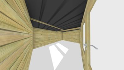 ABRI DE JARDIN bois Pin traité autoclave 27mm - Essentiel - 4,34x3,44m / 14,9m2 - Bac acier - Abri Français