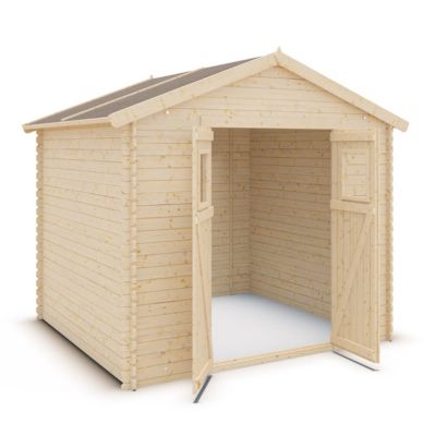 Abri de jardin bois TRIGANO 6.25 m² avec porte simple et panneaux robustes pour organiser et protéger votre matériel extérieur