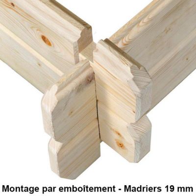 Abri de jardin bois TRIGANO 6.25 m² avec porte simple et panneaux robustes pour organiser et protéger votre matériel extérieur