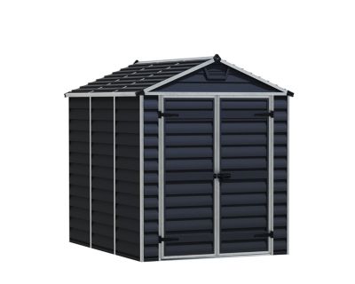 Abri de jardin Canopia Skylight en polycarbonate gris anthracite et aluminium surface totale hors tout 4,2m²