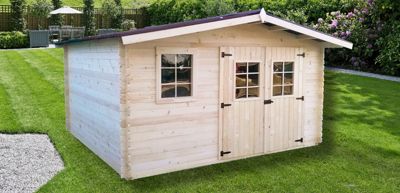 ABRI DE JARDIN CAPRI 4X4M EPAISSEUR 28MM