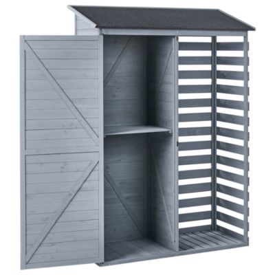 Abri de jardin CENGIO 130 cm 57 cm Gris