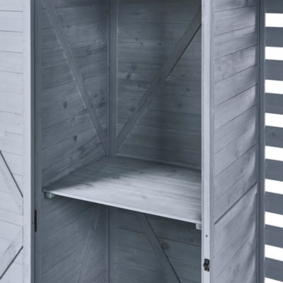 Abri de jardin CENGIO 130 cm 57 cm Gris