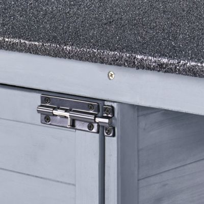 Abri de jardin CENGIO 130 cm 57 cm Gris