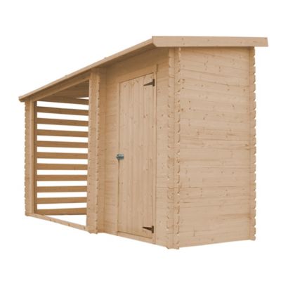 Abri de jardin+ Chalet pour vélos - 344 x 130 cm - 2,54 m2+1,1 m2 - M205 TIMBELA