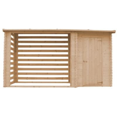 Abri de jardin+ Chalet pour vélos - 344 x 130 cm - 2,54 m2+1,1 m2 - M205 TIMBELA