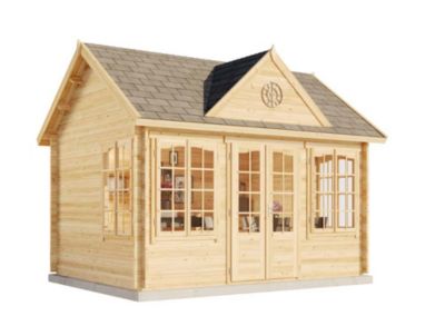 Abri de jardin CLOCKHOUSE Royal Alpholz, 44x35m dim ext (cas échéant incl débord de toit) naturel, 44mm, 15,7m² superficie totale