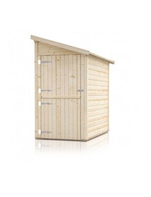 Abri de jardin CLONER en bois épicéa 250x120 cm H. 224 cm-124 --280 --Rouge-124