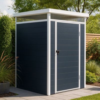 Abri de jardin compact en résine 130x130x196 cm