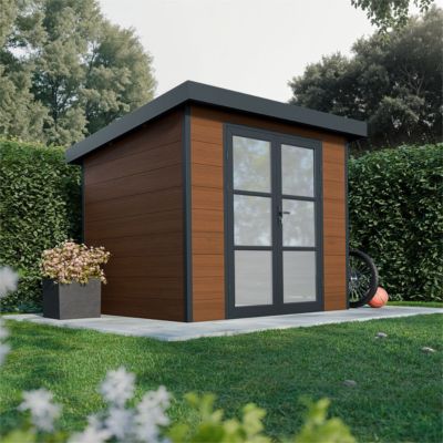 Abri de Jardin Composite ALMA - 5m2 - Brun - Cabane de jardin