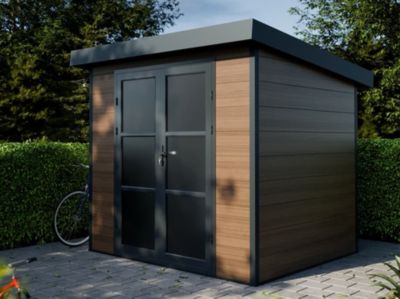 Abri de Jardin Composite ALMA - 5m2 - Brun - Cabane de jardin