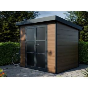 Abri de Jardin Composite ALMA - 5m2 - Brun - Cabane de jardin