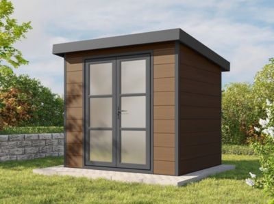 Abri de Jardin Composite ALMA - 5m2 - Brun - Cabane de jardin