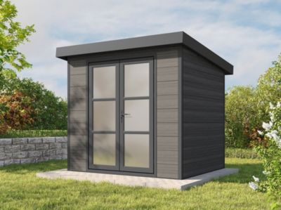 Abri de Jardin Composite ALMA - 5m2 - Gris - Cabane de jardin